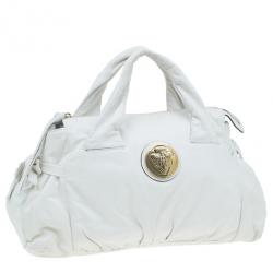 مملوكة مسبقًا حقيبة غوتشي هيستريا جلد أبيض وسط