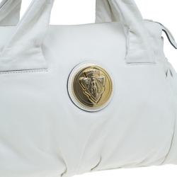مملوكة مسبقًا حقيبة غوتشي هيستريا جلد أبيض وسط