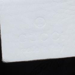 مملوكة مسبقًا حقيبة غوتشي هيستريا جلد أبيض وسط