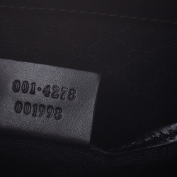 مملوكة مسبقًا Gucci Black Leather Topstitch Hobo