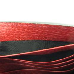 Gucci Red Leather Betty Shanghai Chain Wallet Bag