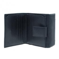 Gucci Black GG Canvas French Flap Wallet
