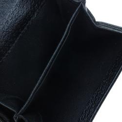 Gucci Black GG Canvas French Flap Wallet