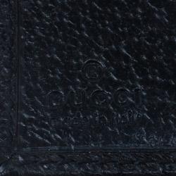 Gucci Black GG Canvas French Flap Wallet