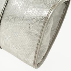 Pre Owned Gucci Silver GG Joy Pushlock Large Hobo