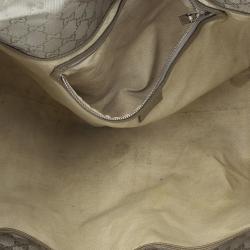 Pre Owned Gucci Silver GG Joy Pushlock Large Hobo