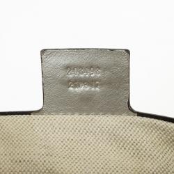 Pre Owned Gucci Silver GG Joy Pushlock Large Hobo