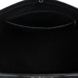 Pre Owned Gucci Black Monogram Treasure Boston Bag