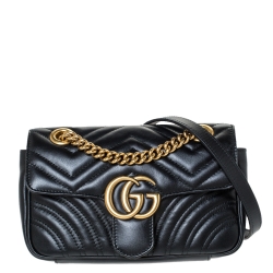 Gucci GG Black Marmont Mini Shoulder Bag (RRP £1,700) – Addicted to Handbags