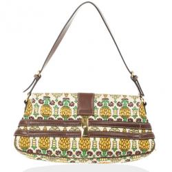 Pre Owned Gucci Pineapple Print Small Shoulder Bag