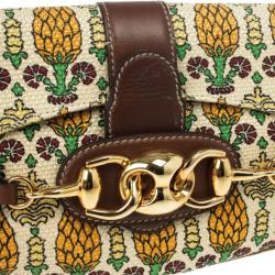 Pre Owned Gucci Pineapple Print Small Shoulder Bag
