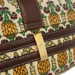 Pre Owned Gucci Pineapple Print Small Shoulder Bag