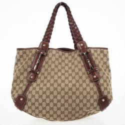 Pre Owned Gucci GG Monogram Large Pelham Tote