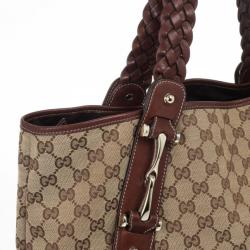 Pre Owned Gucci GG Monogram Large Pelham Tote