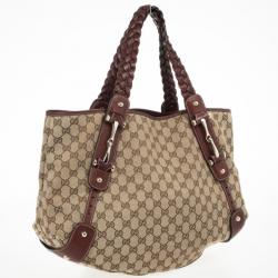Pre Owned Gucci GG Monogram Large Pelham Tote