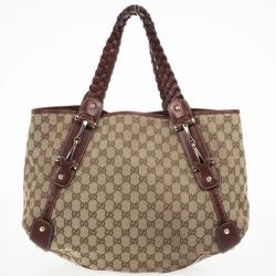 Pre Owned Gucci GG Monogram Large Pelham Tote