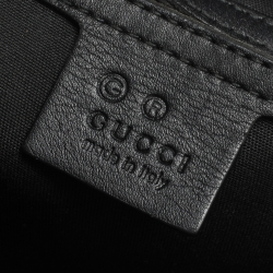 Pre Owned حقيبة غوتشي جوي بوسطن متوسطة جلد غوتشيسيما بنية داكنة