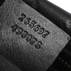 Pre Owned حقيبة غوتشي جوي بوسطن متوسطة جلد غوتشيسيما بنية داكنة