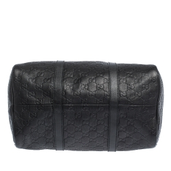 Pre Owned حقيبة غوتشي جوي بوسطن متوسطة جلد غوتشيسيما بنية داكنة