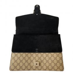 Pre Owned Gucci Brown GG Supreme Canvas Dionysus Medium Bag