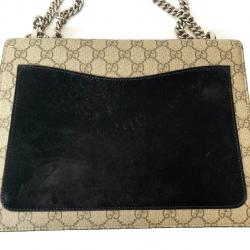 Pre Owned Gucci Brown GG Supreme Canvas Dionysus Medium Bag