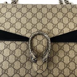 Pre Owned Gucci Brown GG Supreme Canvas Dionysus Medium Bag