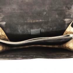 Pre Owned Gucci Brown GG Supreme Canvas Dionysus Medium Bag