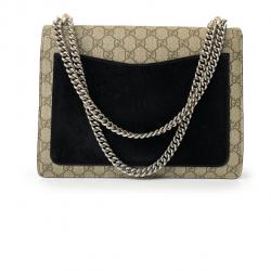 Pre Owned Gucci Brown GG Supreme Canvas Dionysus Medium Bag