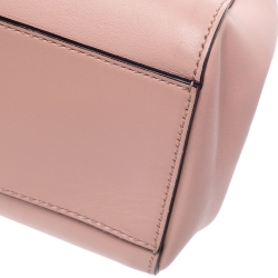 Pre Owned حقيبة يد غوتشي "نيمفايا" صغيرة بيد بامبو جلد وردي فاتح