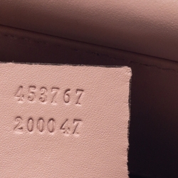 Pre Owned حقيبة يد غوتشي "نيمفايا" صغيرة بيد بامبو جلد وردي فاتح