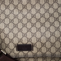 Pre Owned Gucci Beige/Brown GG Supreme Canvas Plus Diaper Bag