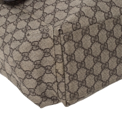 Pre Owned Gucci Beige/Brown GG Supreme Canvas Plus Diaper Bag