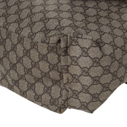 Pre Owned Gucci Beige/Brown GG Supreme Canvas Plus Diaper Bag