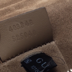 Pre Owned حقيبة كتف غوتشي "ديونيسوس" متوسطة سويدي و كانفاس جي جي سوبريم بيج