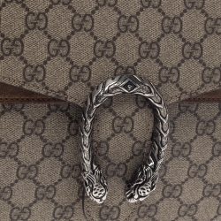 Pre Owned حقيبة كتف غوتشي "ديونيسوس" متوسطة سويدي و كانفاس جي جي سوبريم بيج