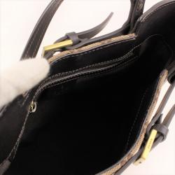 مملوكة مسبقًا Gucci Beige/Ebony GG Canvas and Leather Tote