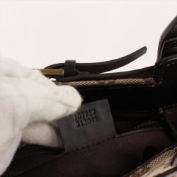 مملوكة مسبقًا Gucci Beige/Ebony GG Canvas and Leather Tote