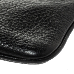 Pre Owned حقيبة كلتش غوتشي "سوهو" حمالة معصم جلد أسود