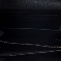 مملوكة مسبقًا Gucci Black Leather Mini GG Marmont Shoulder Bag