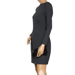 مملوكة مسبقًا حقيبة مكياج صغيرة غوتشي كانفاس  جي جي و جلد أسود