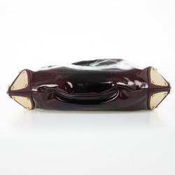 Pre Owned Gucci Burgundy Patent Leather Indy Hobo