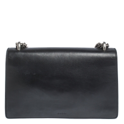 مملوكة مسبقًا Gucci Black Leather Small Dionysus Shoulder Bag