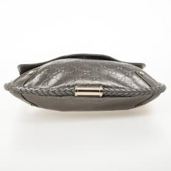 Pre Owned Gucci Metallic Guccissima Bridget Hobo