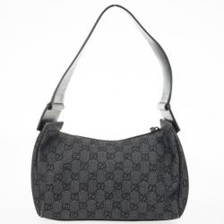 مملوكة مسبقًا Gucci Denim GG Fabric Small Shoulder Bag