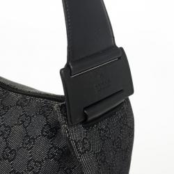 مملوكة مسبقًا Gucci Denim GG Fabric Small Shoulder Bag