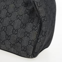 مملوكة مسبقًا Gucci Denim GG Fabric Small Shoulder Bag