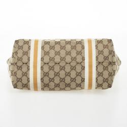 Pre Owned Gucci Cream GG Jolicoeur Medium Tote Bag