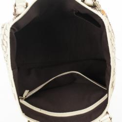 Pre Owned Gucci Cream GG Jolicoeur Medium Tote Bag