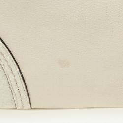 Pre Owned Gucci Beige Leather Guccissima Large Signoria Hobo