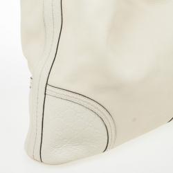 Pre Owned Gucci Beige Leather Guccissima Large Signoria Hobo